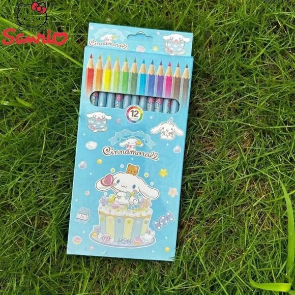 12-Color Sanrio Kuromi Colored Pencils Set -  Art Supplies for Hello Kit… - Picture 4 of 6